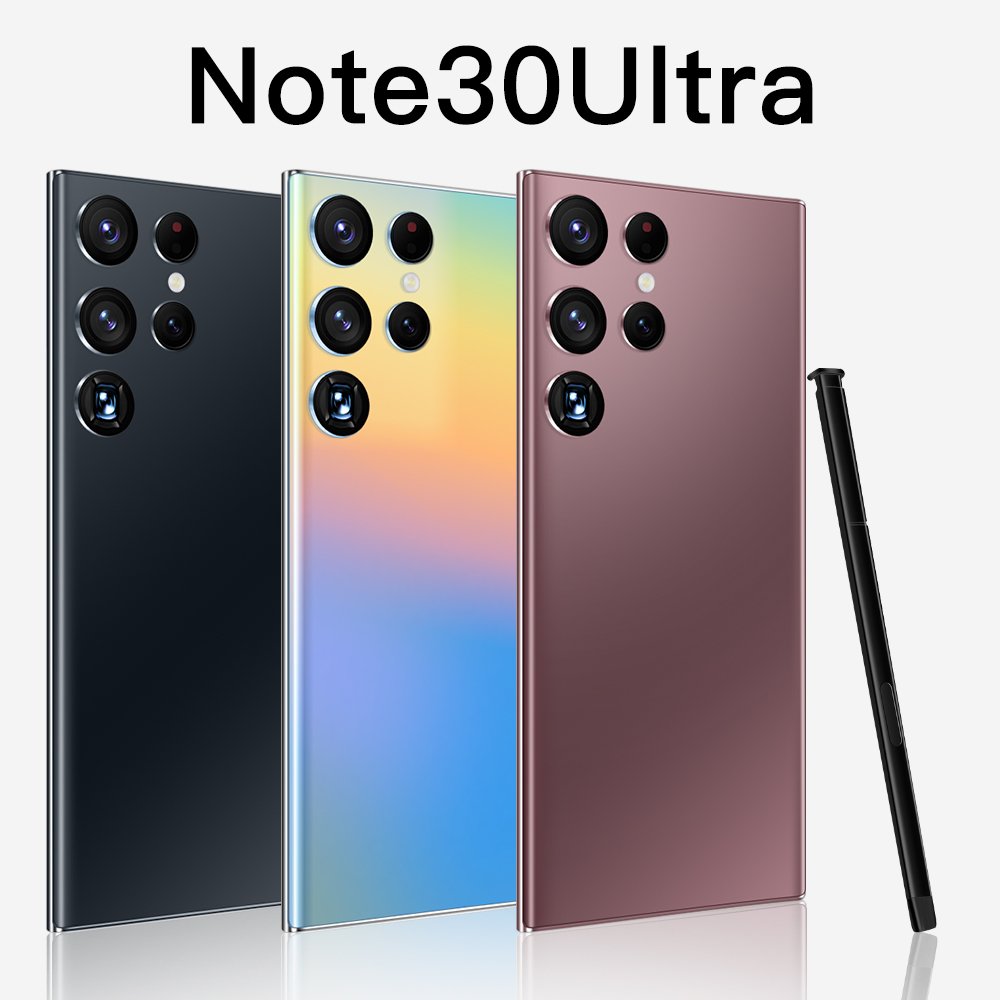 New Arrival Note 30+ 7.3 inches Smartphone Full Screen 16GB+1TB 5G Mobile Phone Big Battery Original Cell Mobil Phone
